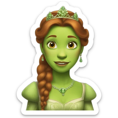 Princess Fiona Human form from Shrek sticker