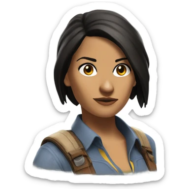 Chloe Frazer Uncharted sticker