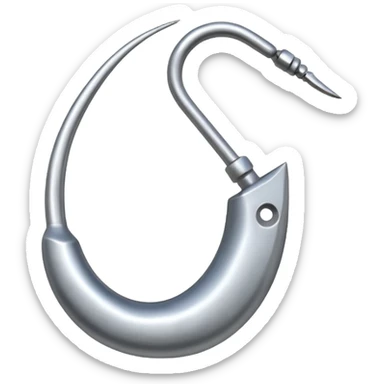 fishing rod hook sticker