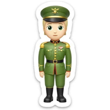 Little Green toy solider sticker