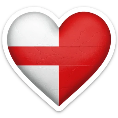 Сердечко но внутри него флаг Грузии то есть сердечках в цвете флага Грузии sticker