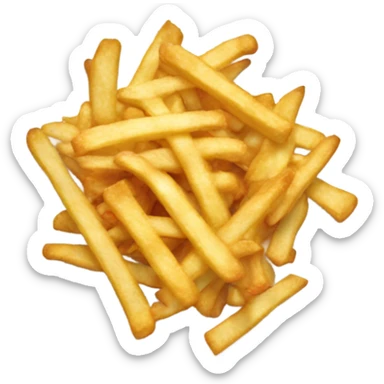 mesa con aperitivos salados papas fritas, nachos, etc sticker