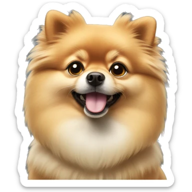The Pomeranian dog sticker