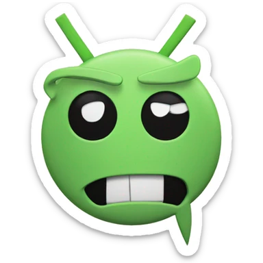 Invader zim symbol sticker