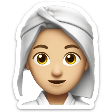 White belt jujitsu femaile sticker