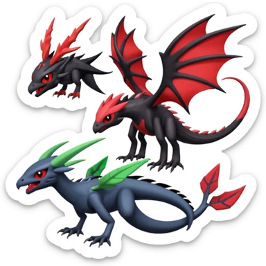 Yveltal-Darkrai-Genesect-Flygon-Lunala-Vikavolt-fusion sticker