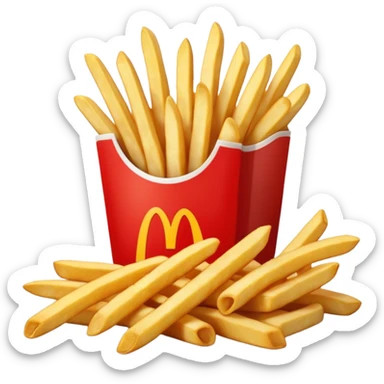 mcdonlad french fries sticker