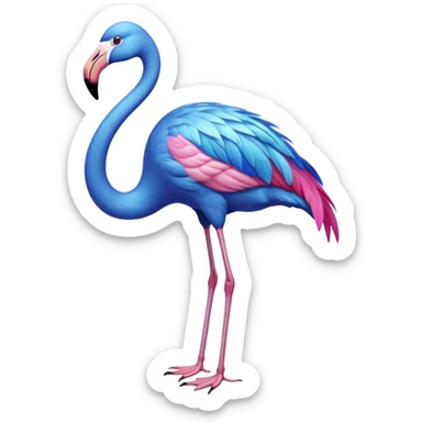 Blue Flamingo 🦩 sticker