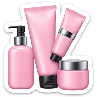 Pink aesthetic skincare sticker