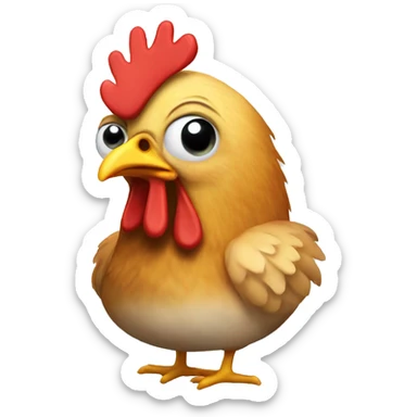 Chicken shots sticker