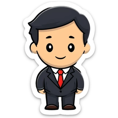 business suit sticker