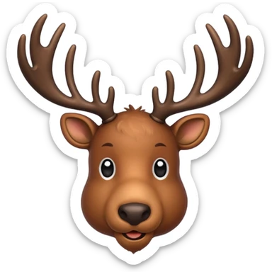 realistic reindeer sticker