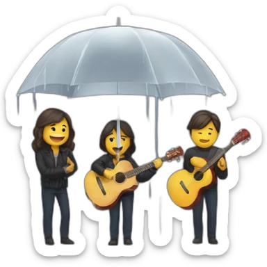 concierto con lluvia sticker