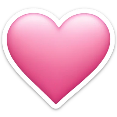 pink heart + cloud sticker
