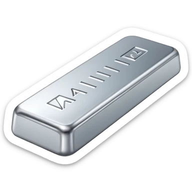 Create a silver bar in the avive gold bar style sticker