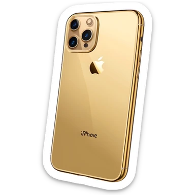 Gold iPhone 16 Pro Max backview sticker