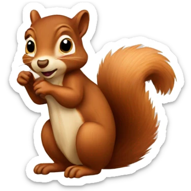 squirrel sticker