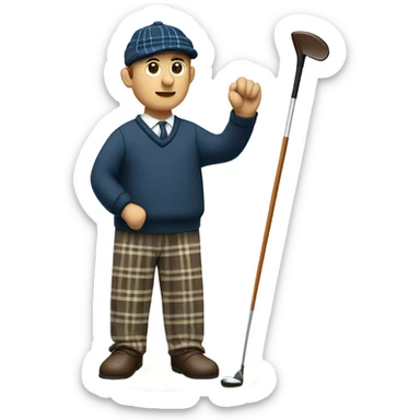 Scottish golfer sticker