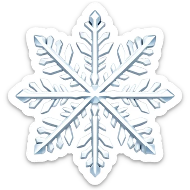 Snowflakes in winter sticker