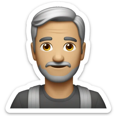 kare bıyıklı ve taranmış saçlı erkek ve beyaz tenli bir ikinci dünya savaş subayı  sticker