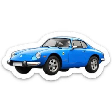 Alpine a 111 blue sticker