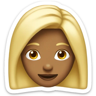Yay emoji female blonde  sticker
