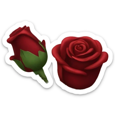 dark red rose banquet sticker
