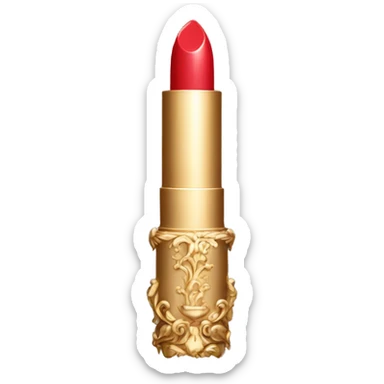 vintage rococo lipstick  sticker