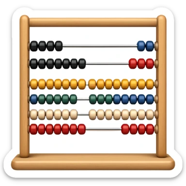 abacus design very different styles. sticker