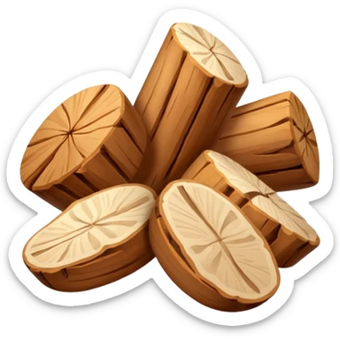 3 sandalwood chips sticker
