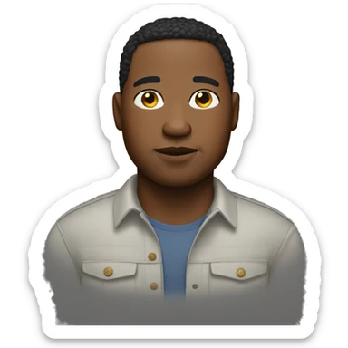 Fat light skin man sticker