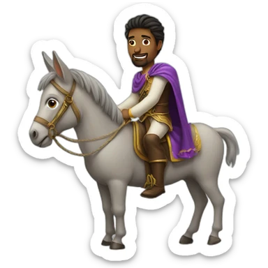 A prince cted on donkey sticker