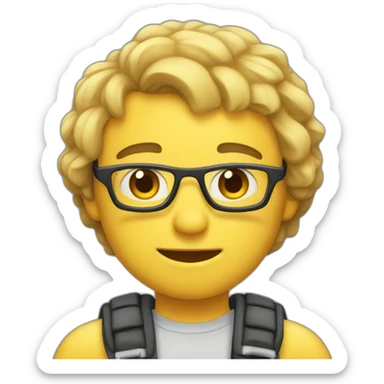 A person who doesn't know to code but flex sticker