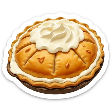 Karelian pasty with cream on top r sticker