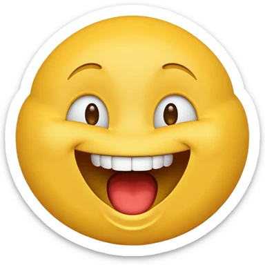 Emoji qui rigole  sticker