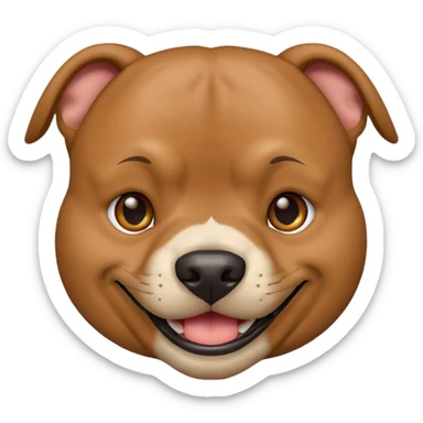 pitbull with a human face pfp sticker