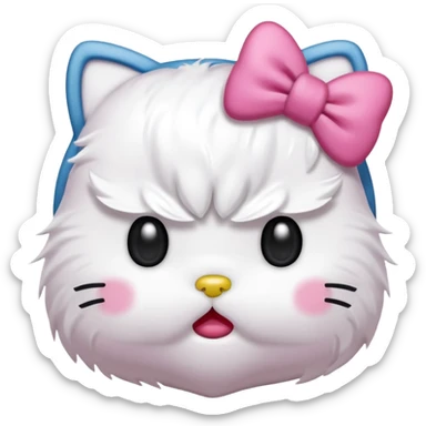 Hello kitty angry  sticker