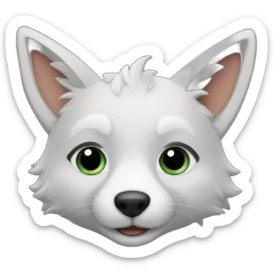 Renard argenté sticker