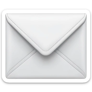 a minimalist email envelop, sleak  sticker