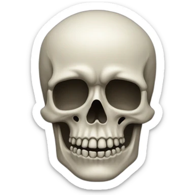 Une tête de mort sticker