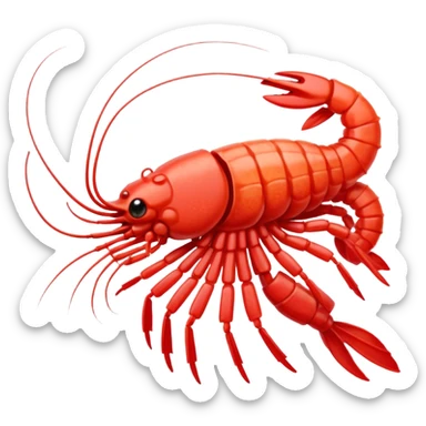 Samurai shrimp sticker