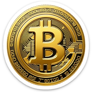 show me bitcoin symbol sticker