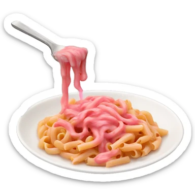 pink sause pasta sticker