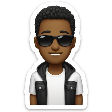 cool boys in shades parody sticker