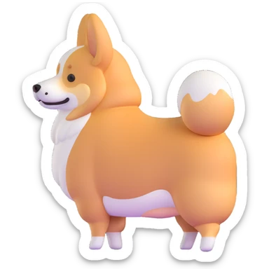 corgi butt sticker
