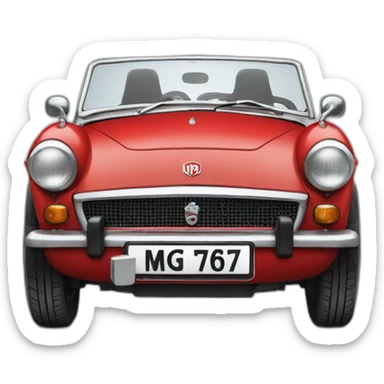 mg midget sticker