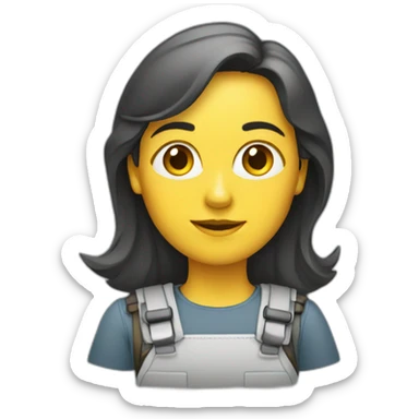 Ingeniero mujer sticker