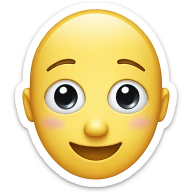 Smiling face with one tear drop sticker