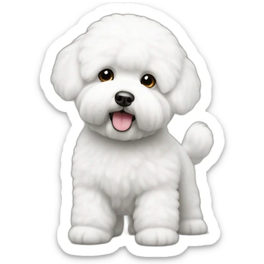 bichon frise sticker