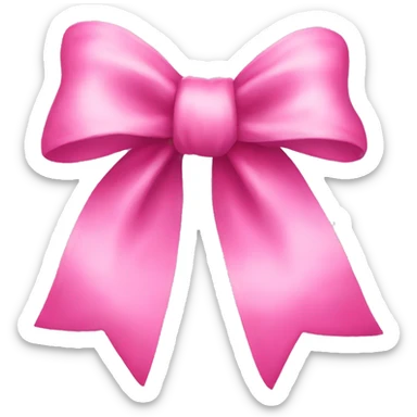 pink bow sticker